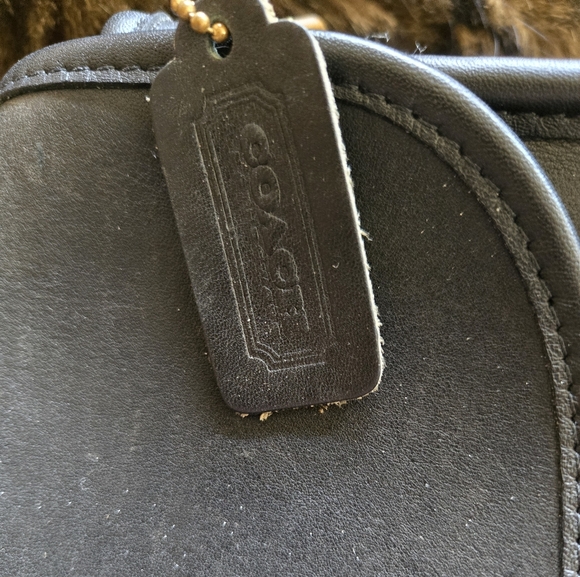 Vintage Coach Collegiate Crossbody Bag In Black - Picture 16 of 16